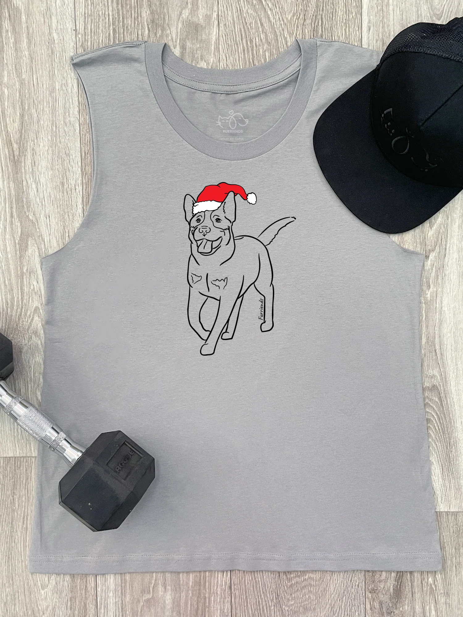 Australian Cattle Dog Christmas Edition Marley Tank - Image 4