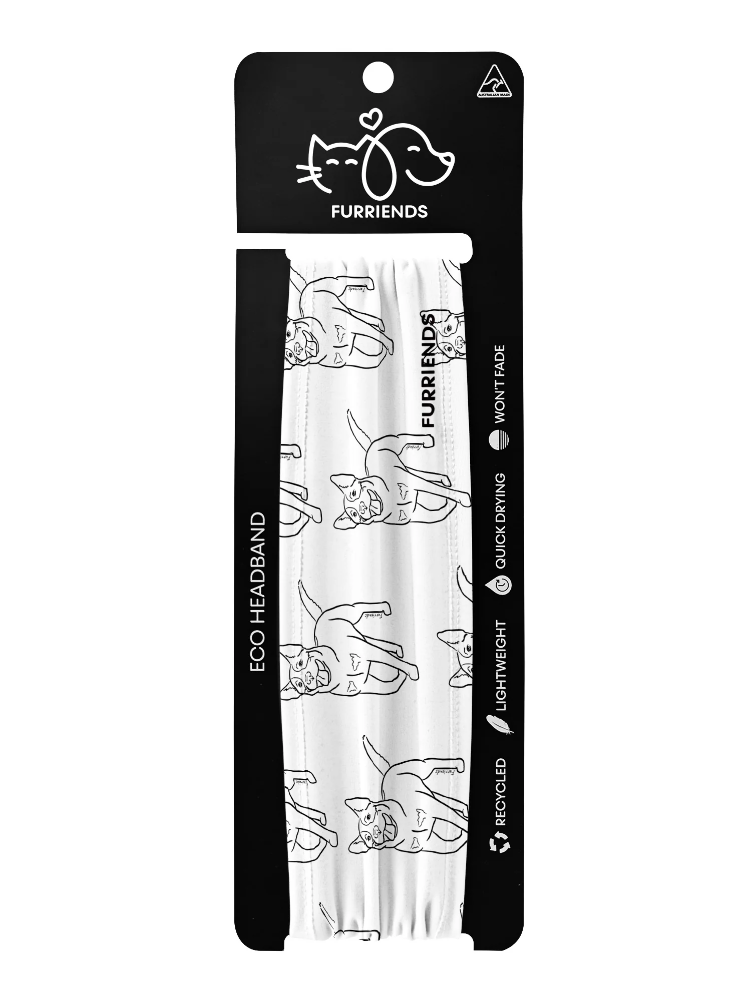 Australian Cattle Dog Eco Performance Headband - Image 7