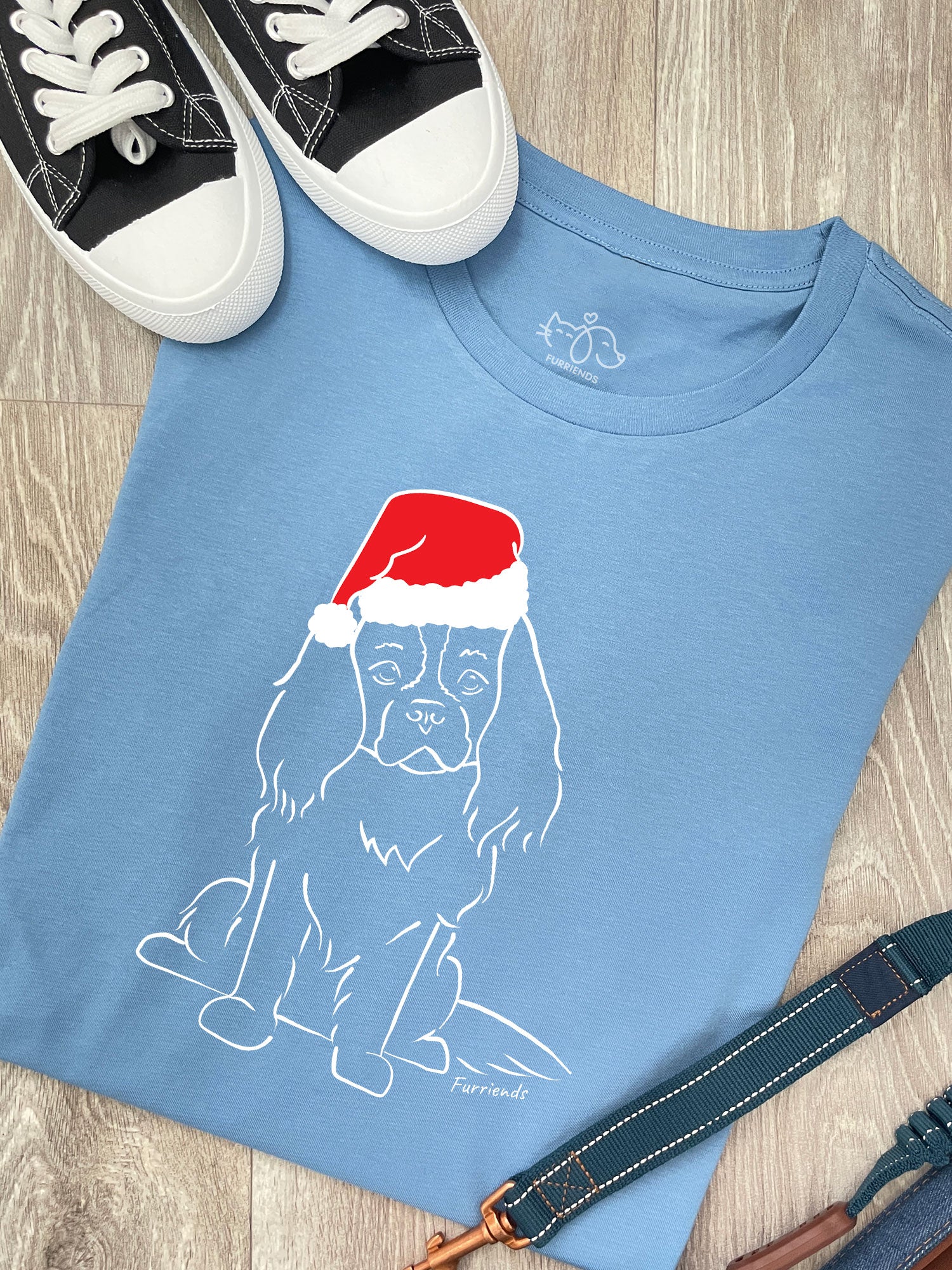 Cavalier King Charles Spaniel Christmas Edition Ava Women's Regular Fit Tee - Image 5