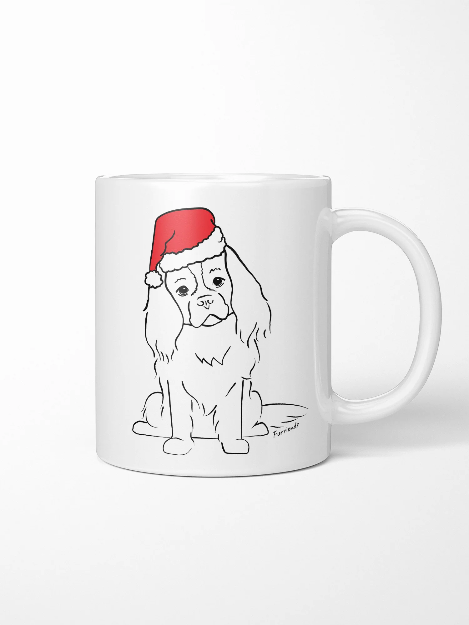 Cavalier King Charles Spaniel Christmas Edition Ceramic Mug - Image 3