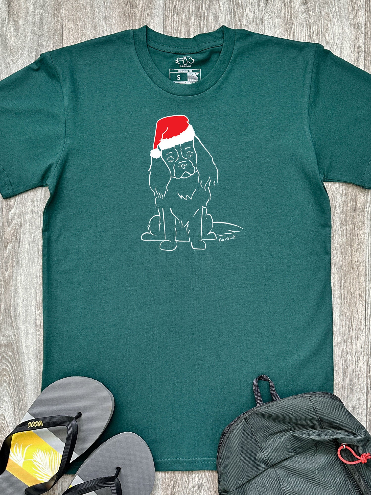 Cavalier King Charles Spaniel Christmas Edition Essential Unisex Tee - Image 8