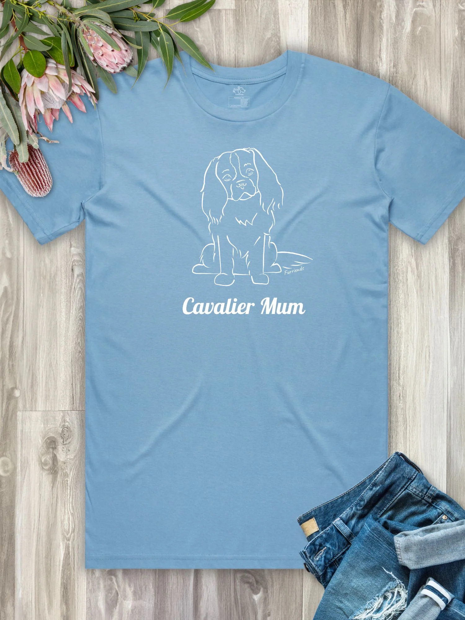 Cavalier King Charles Spaniel Mum Regular Fit T-shirt - Image 10