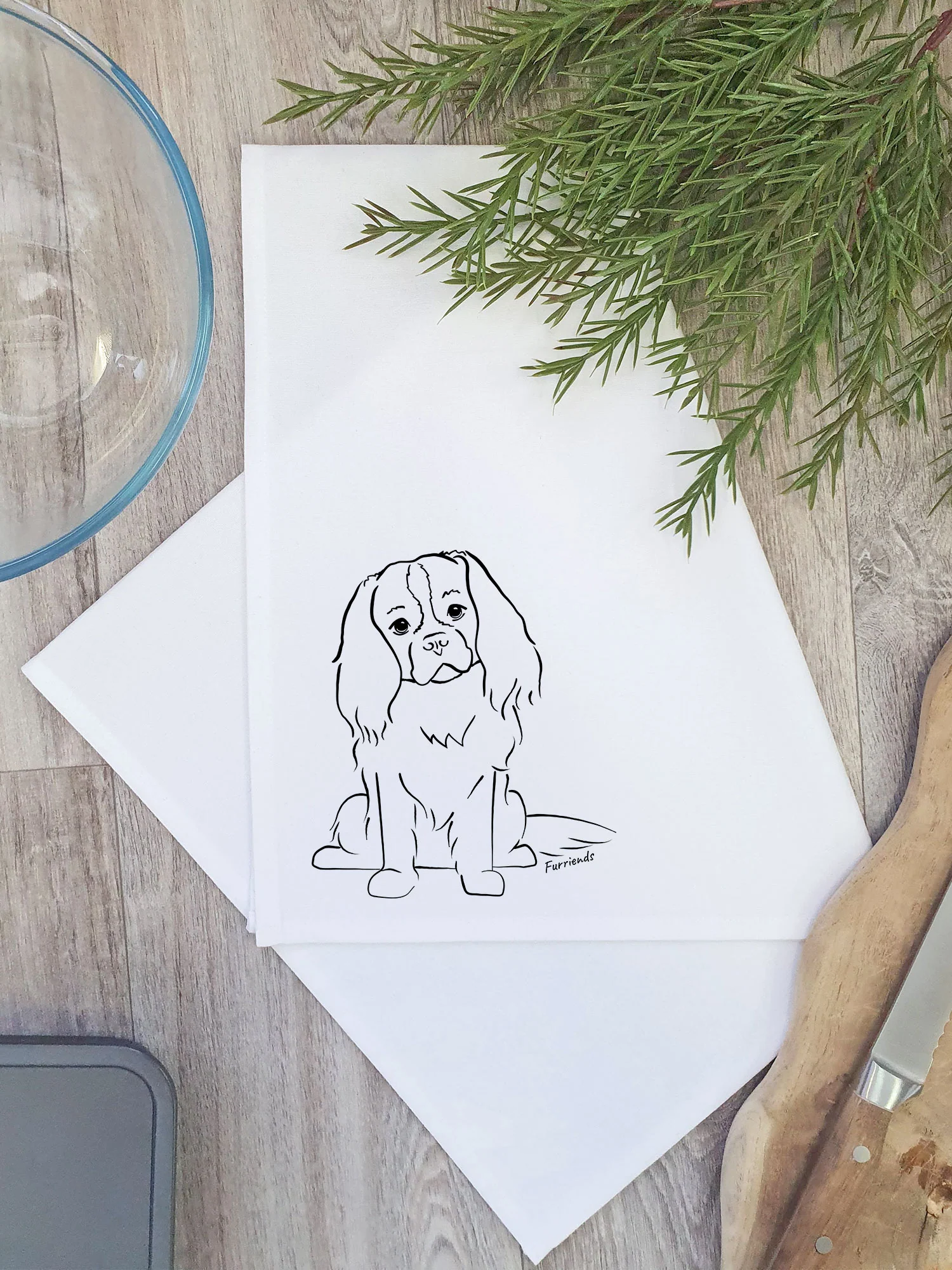Cavalier King Charles Spaniel Tea Towel - Image 4