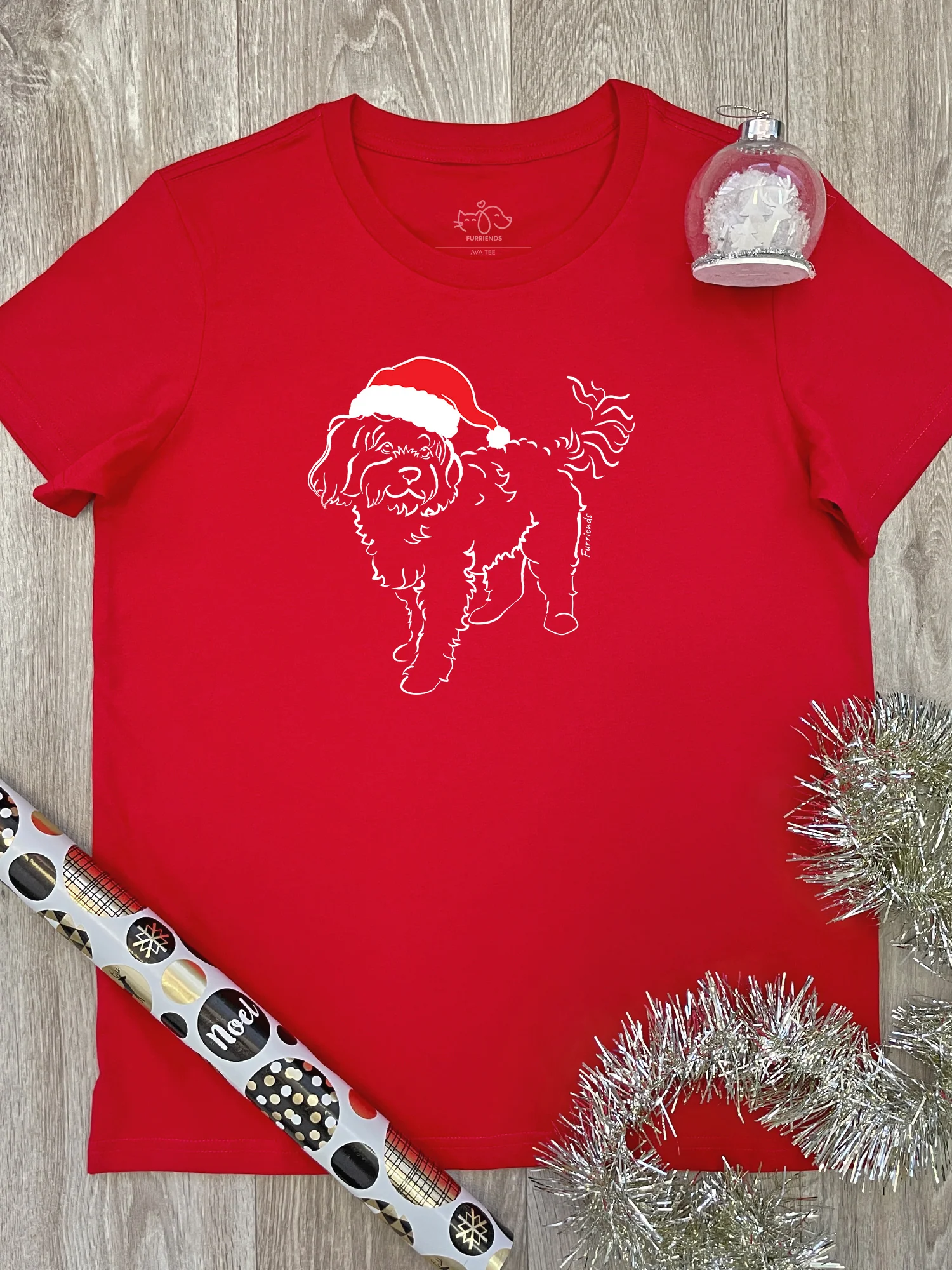 Cavoodle Christmas Edition Ava Women's Regular Fit Tee - Image 7