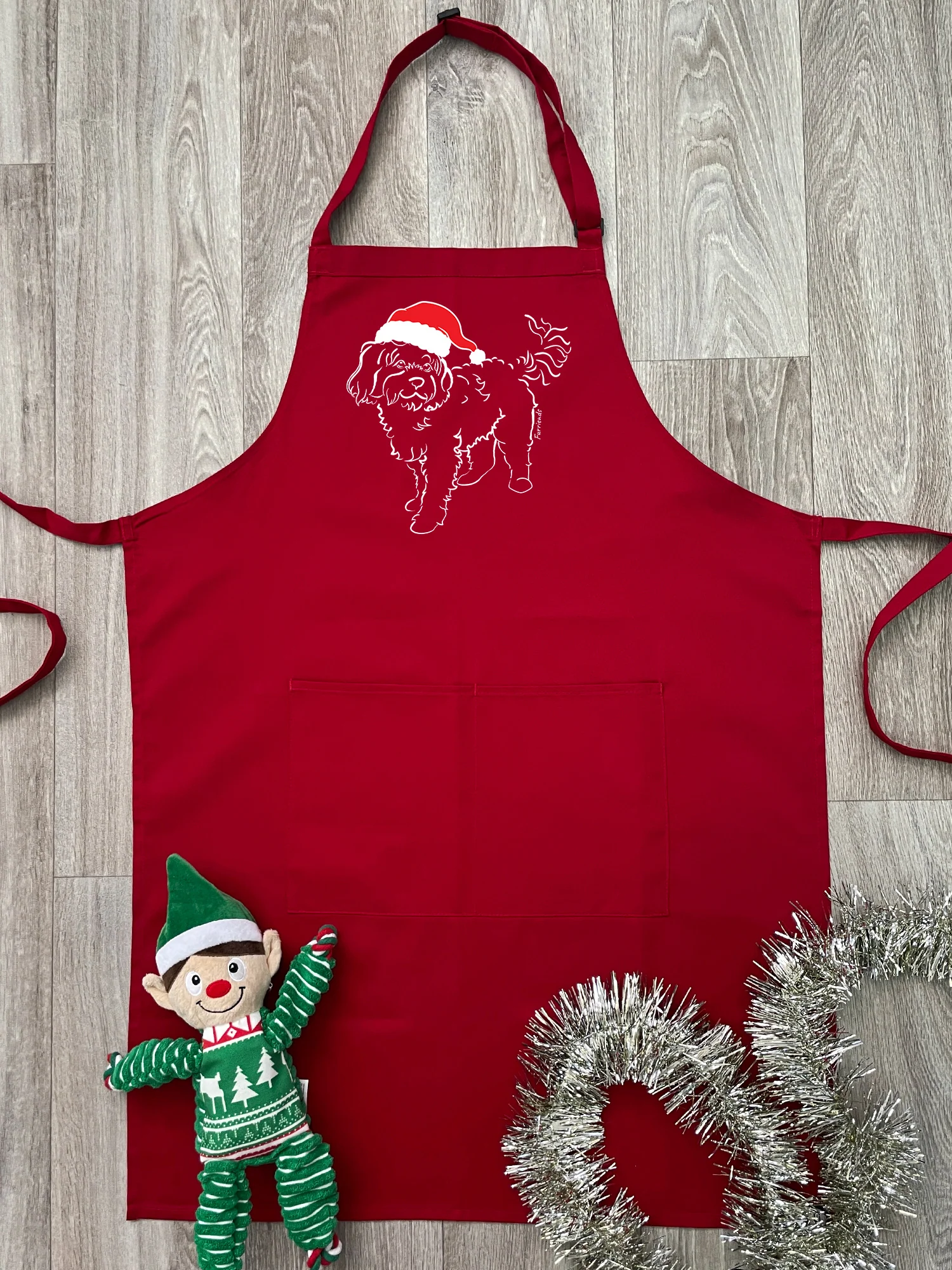 Cavoodle Christmas Edition Bib Apron - Image 2