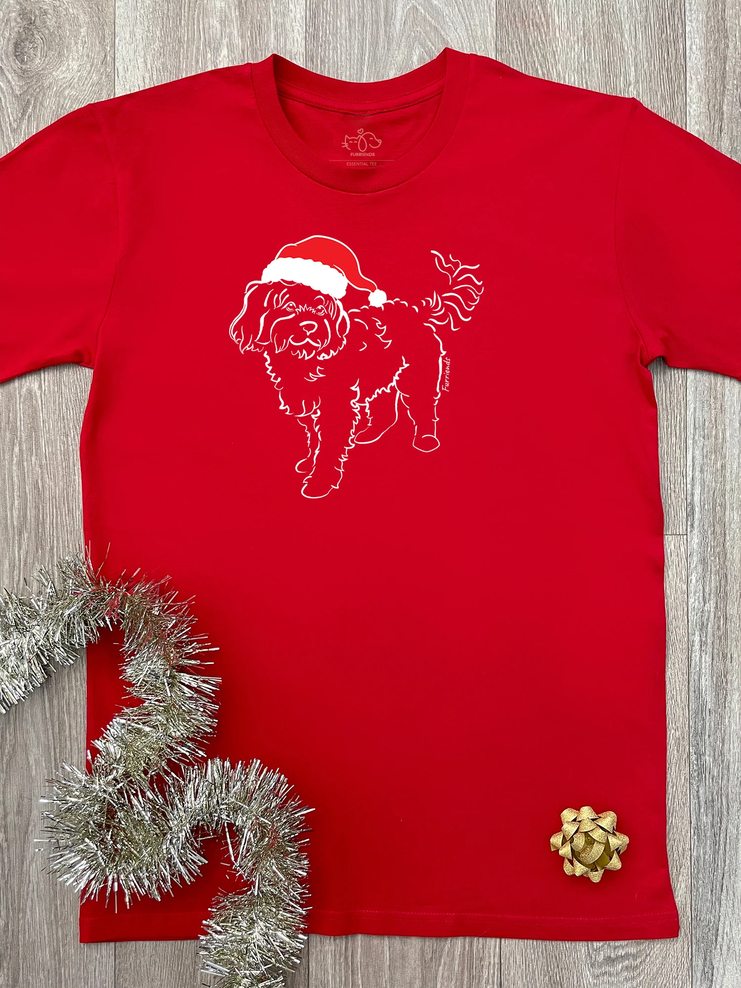 Cavoodle Christmas Edition Essential Unisex Tee - Image 5