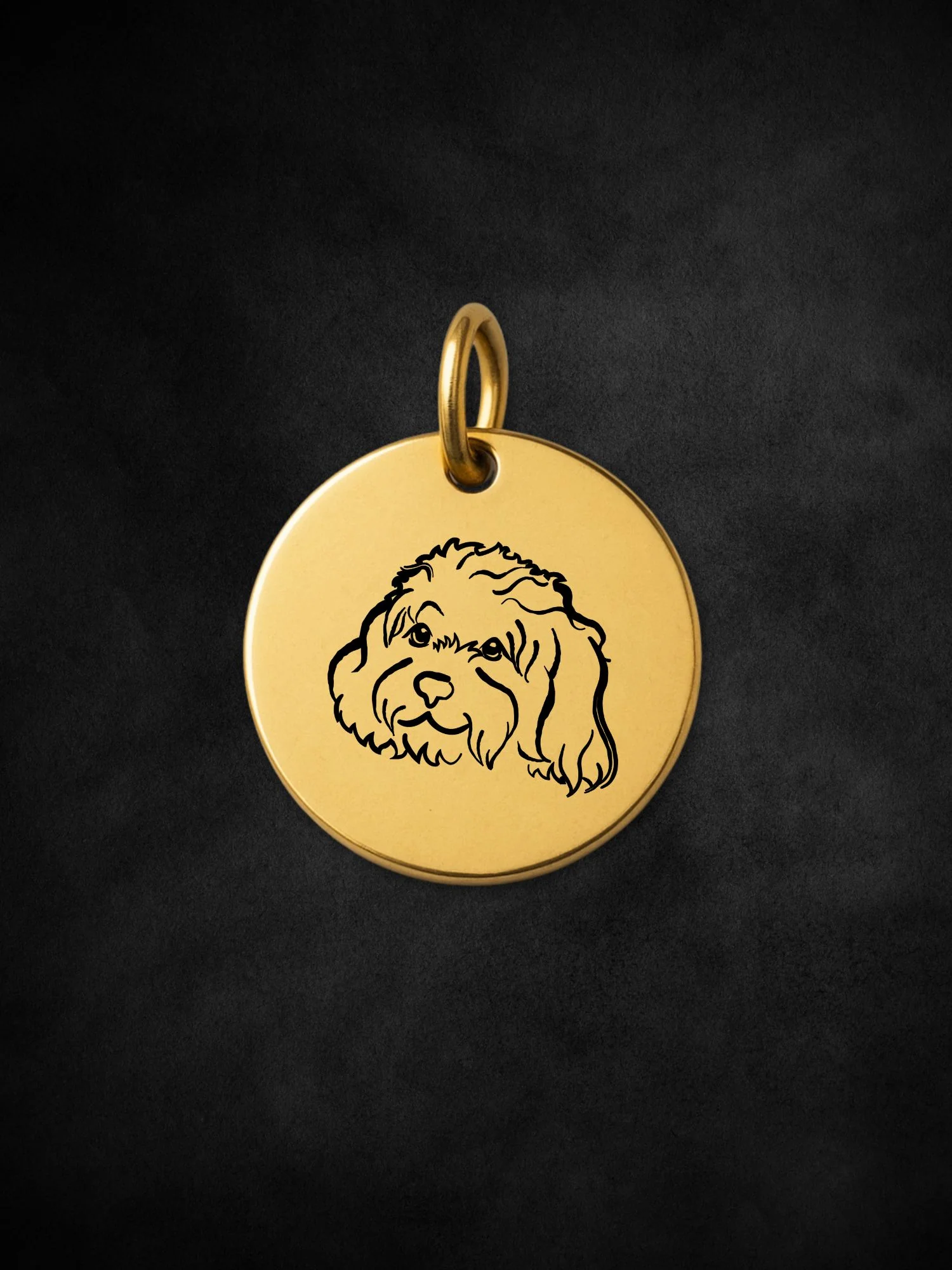Cavoodle Pendant Initial Necklace - Image 3