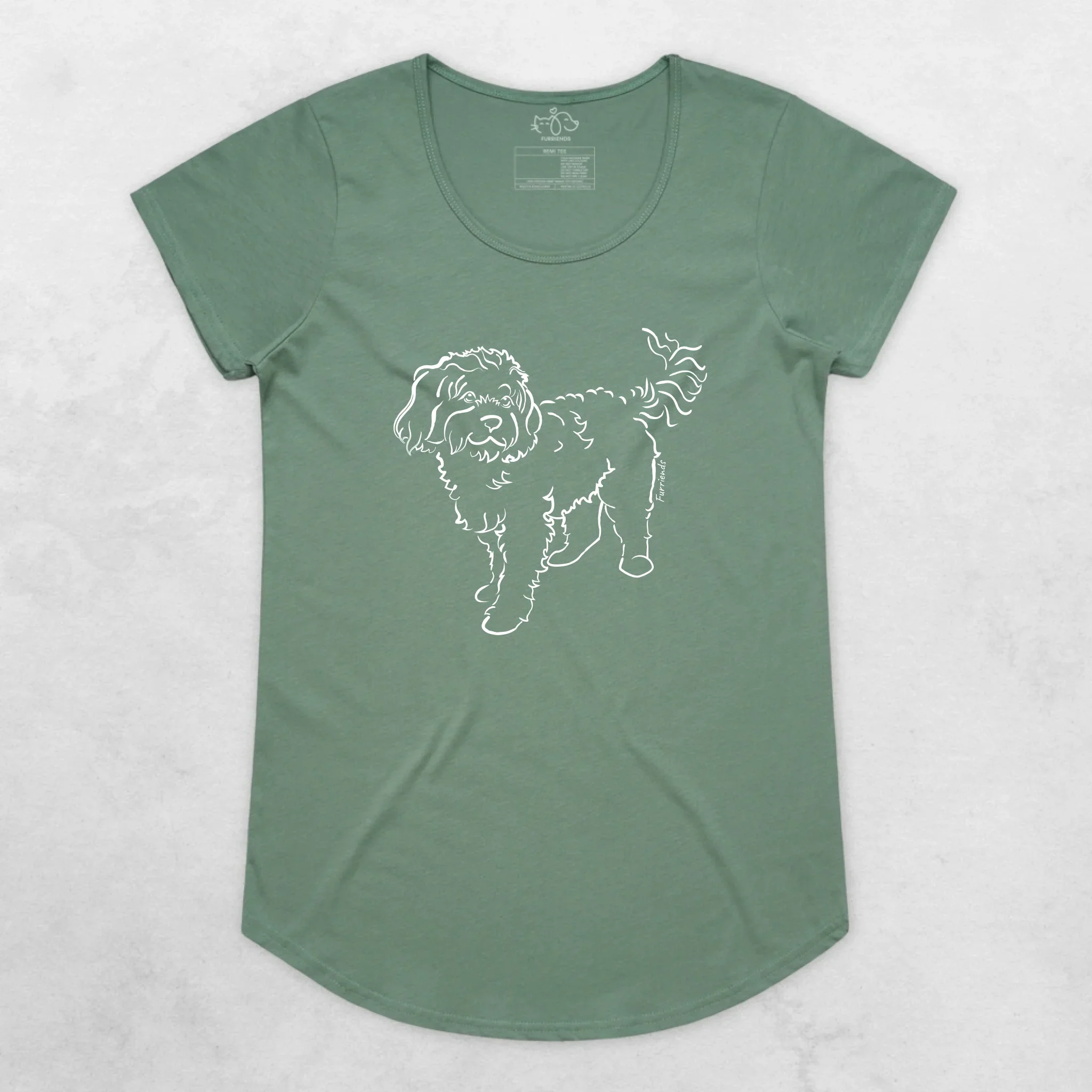 Cavoodle Remi Women's Scoop Neck Tshirt - Image 4