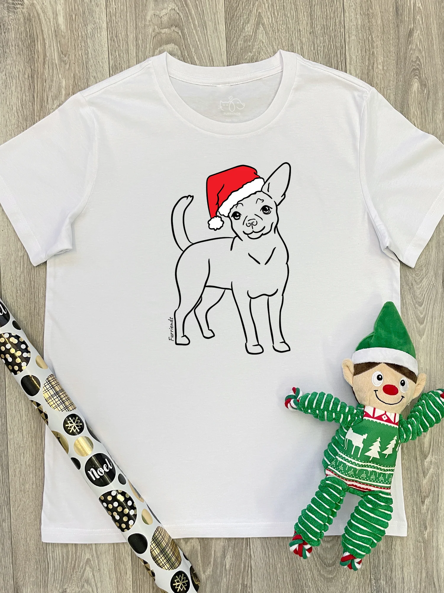 Chihuahua Christmas Edition Ava Women's Regular Fit Tee - Image 4