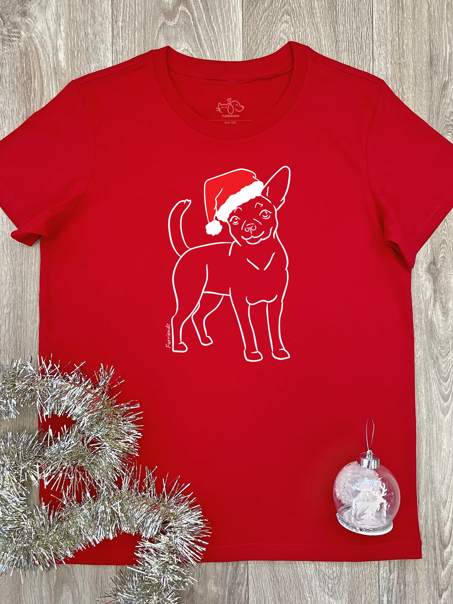 Chihuahua Christmas Edition Ava Women's Regular Fit Tee - Image 5