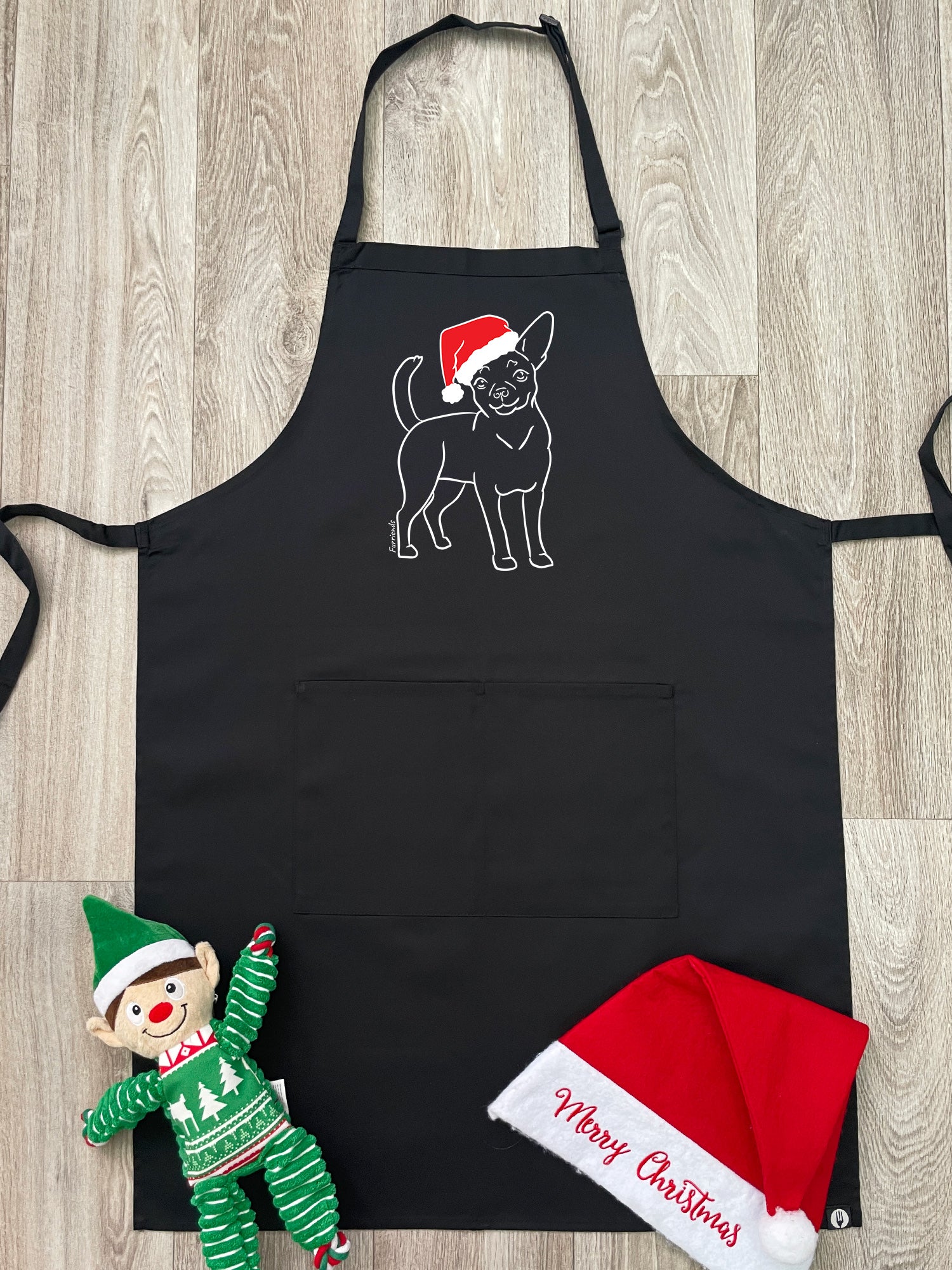 Chihuahua Christmas Edition Bib Apron