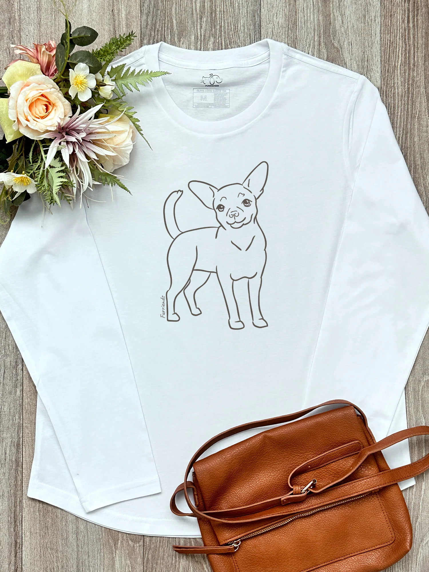 Chihuahua Olivia Women's Long Sleeve T-Shirt - Image 3