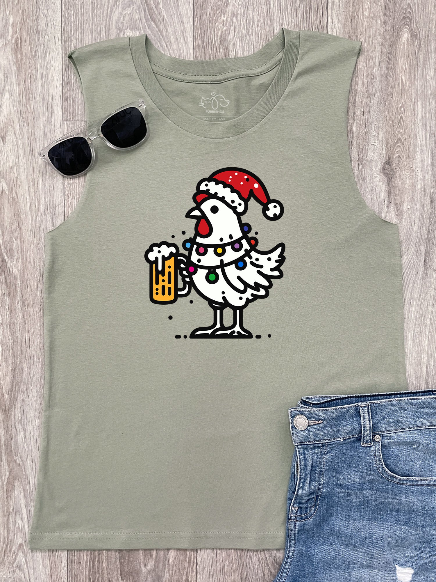 Christmas Cheers Marley Tank - Image 3