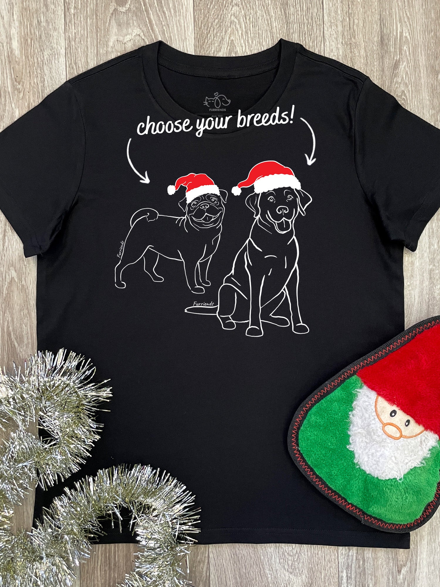 Christmas Edition Dual Breed Customisable Ava Women's Regular Fit Tee - Image 2