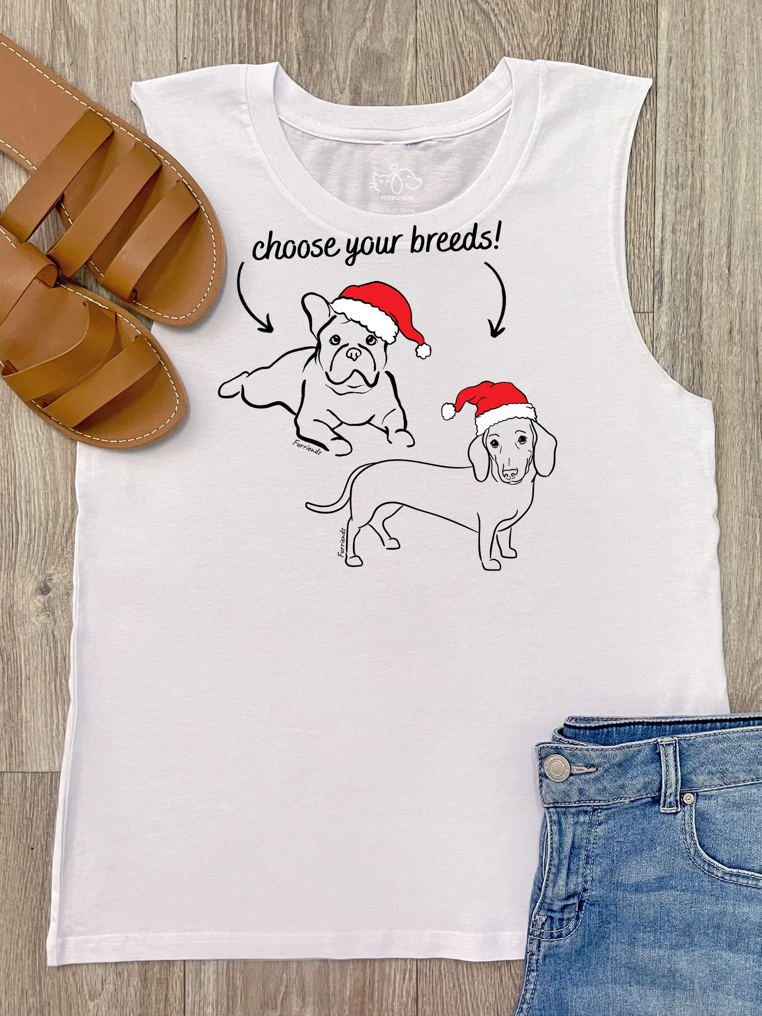 Christmas Edition Dual Breed Customisable Marley Tank - Image 4