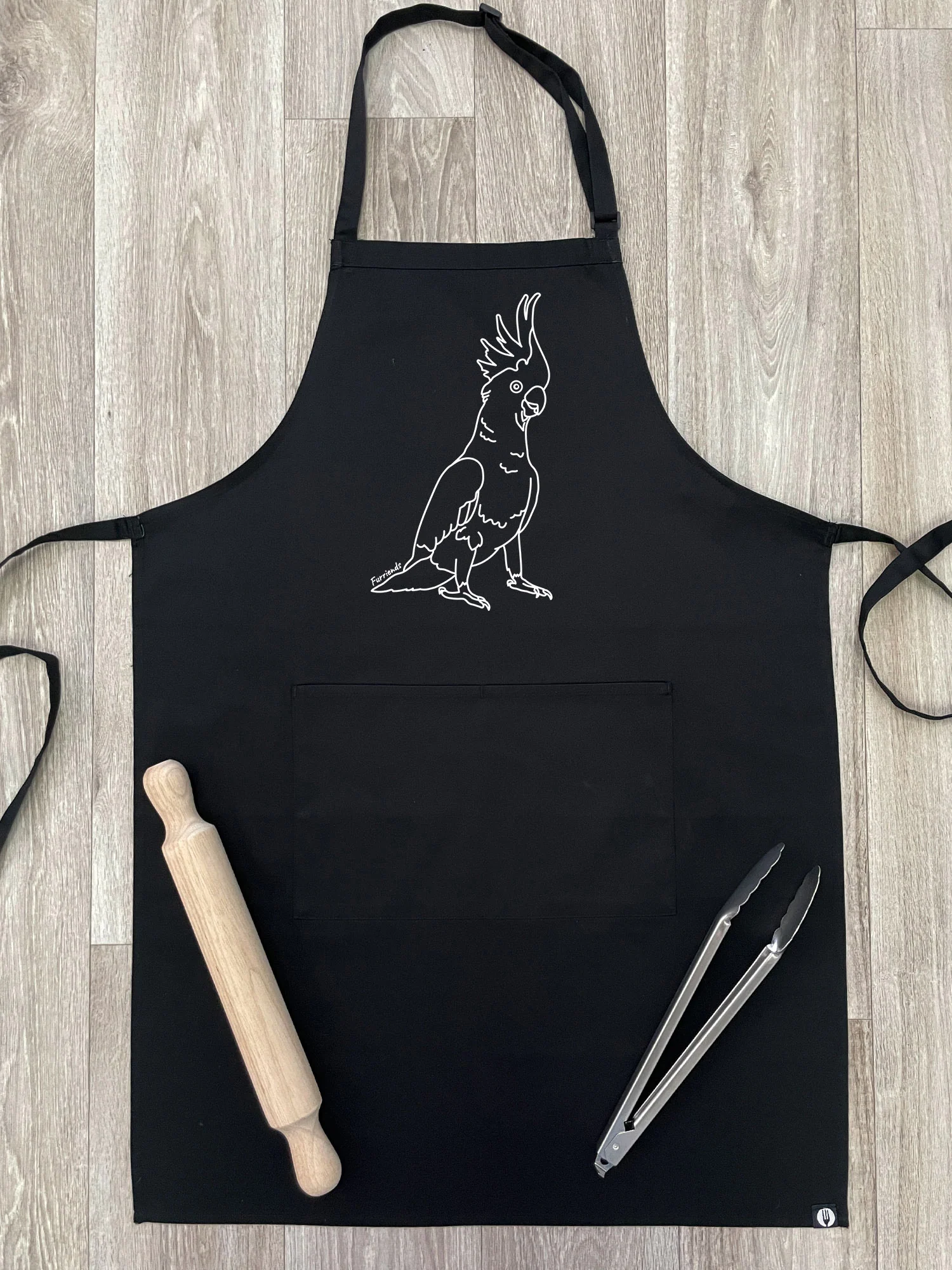 Sulphur-Crested Cockatoo Bib Apron