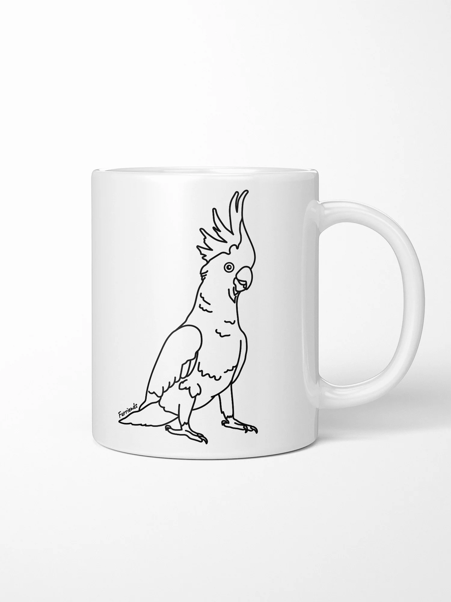 Sulphur-Crested Cockatoo Ceramic Mug - Image 2