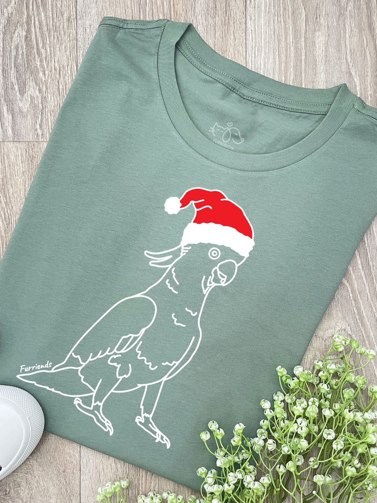 Sulphur-Crested Cockatoo Christmas Edition Ava Women's Regular Fit Tee - Image 6