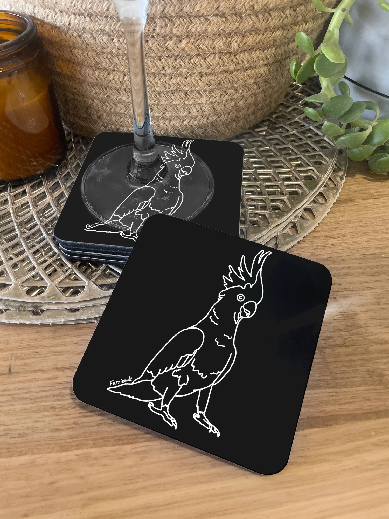 Sulphur-Crested Cockatoo Coaster - Image 4