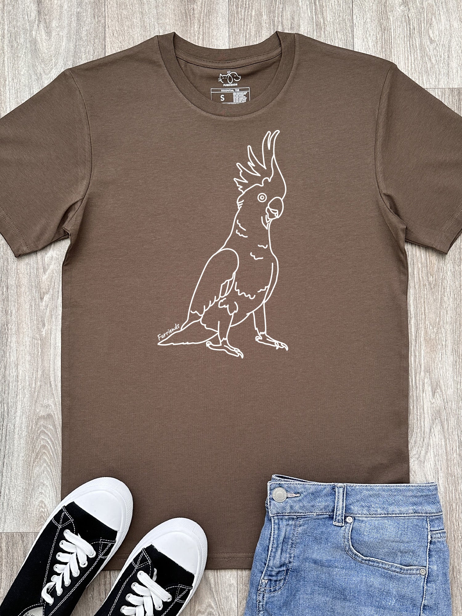 Sulphur-Crested Cockatoo Essential Unisex Tee - Image 4