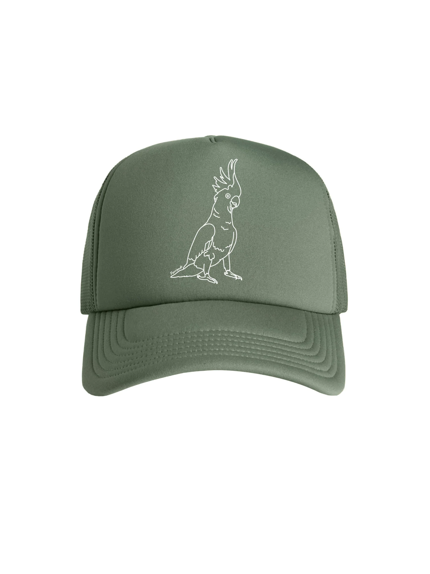 Sulphur-Crested Cockatoo Foam Trucker Cap - Image 3