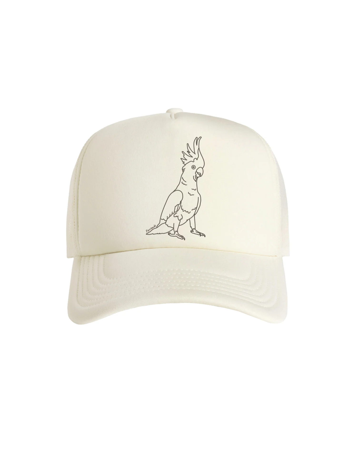 Sulphur-Crested Cockatoo Foam Trucker Cap - Image 4