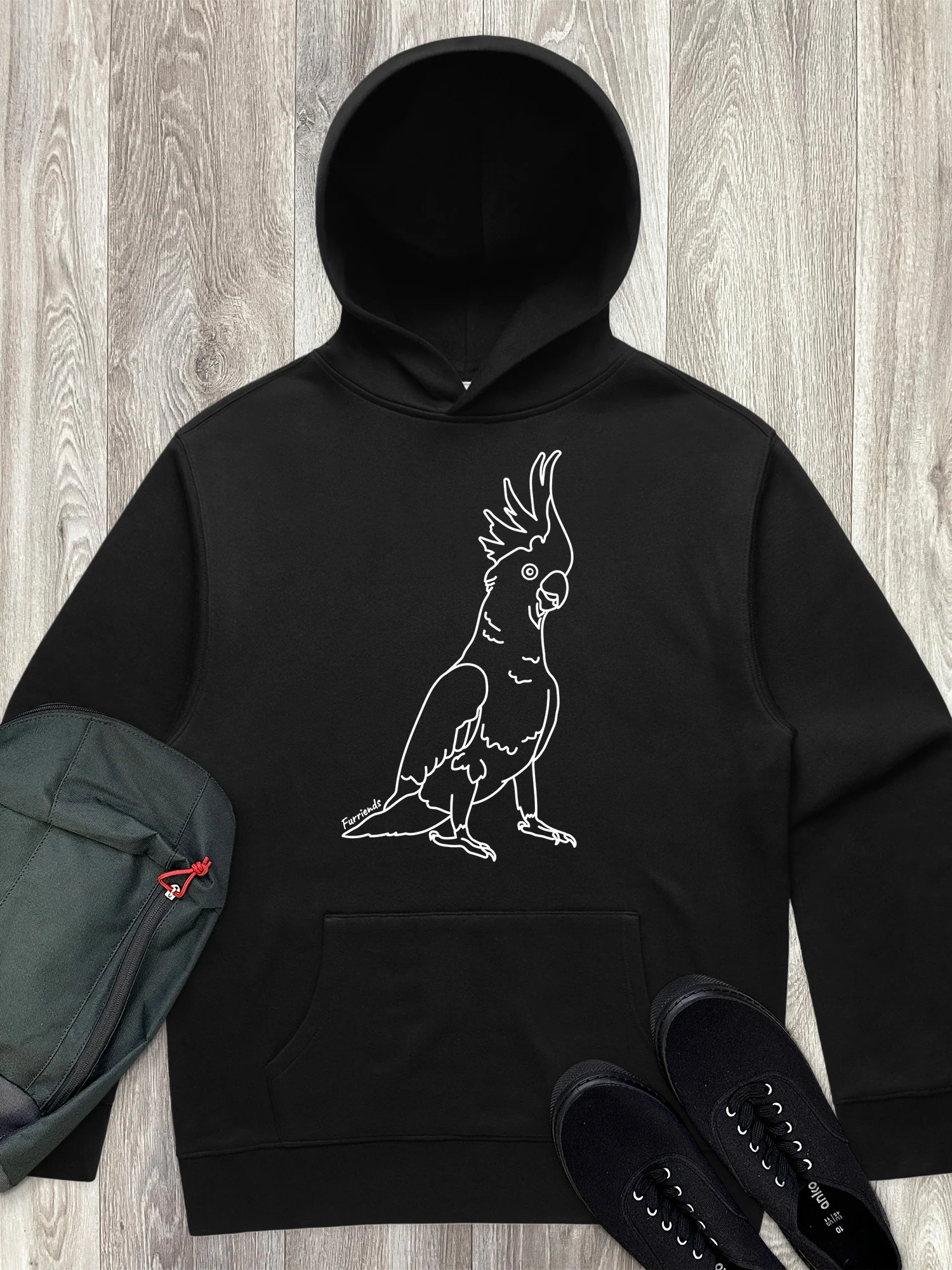 Sulphur-Crested Cockatoo Men's Comfort Hood - Image 6