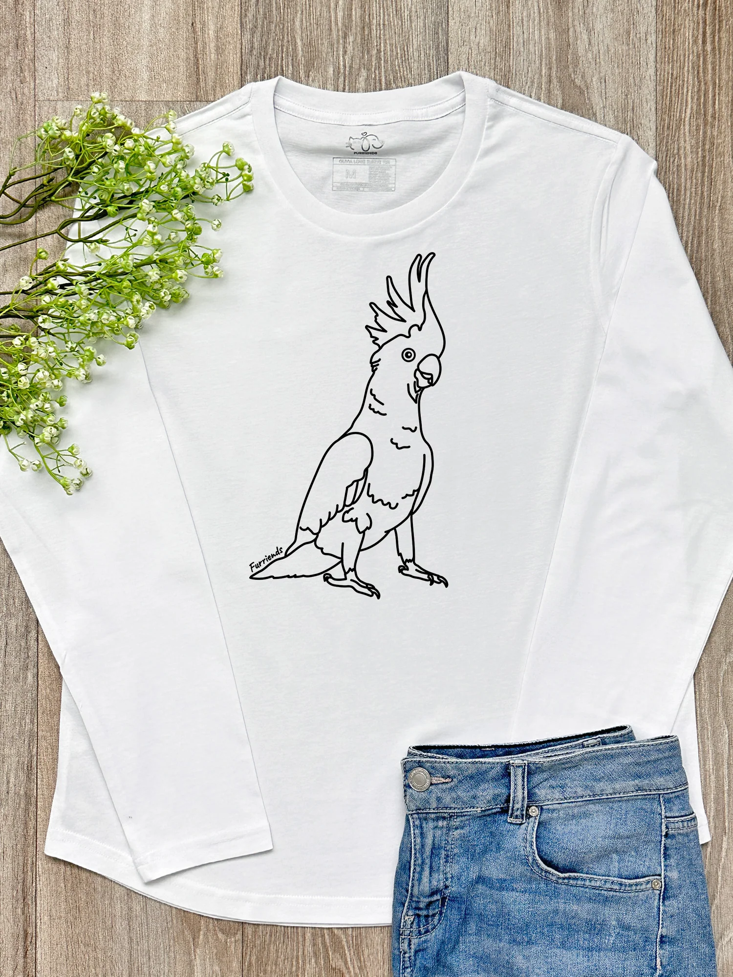 Sulphur-Crested Cockatoo Olivia Long Sleeve Tee - Image 2