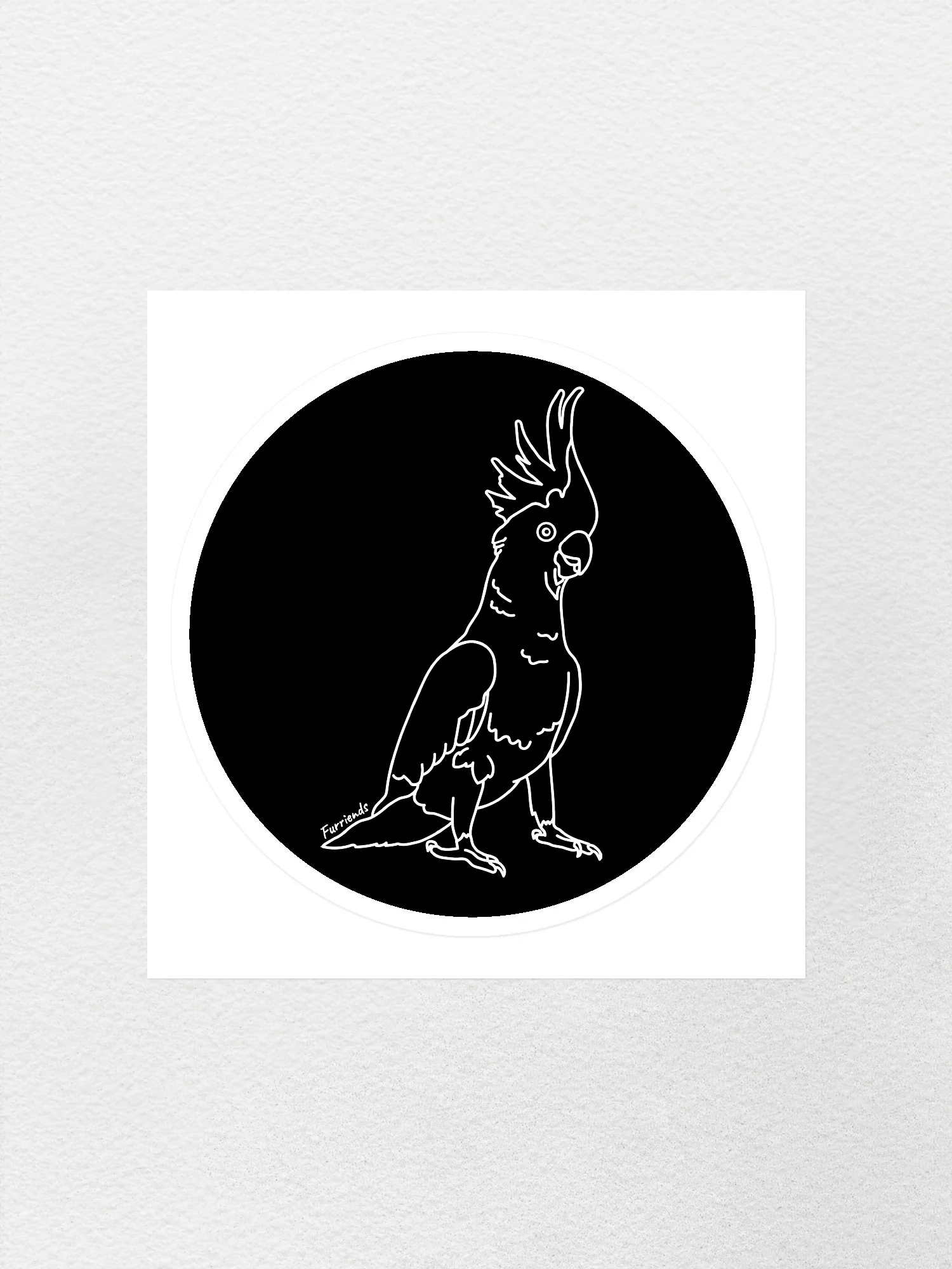 Sulphur-Crested Cockatoo Sticker - Image 4