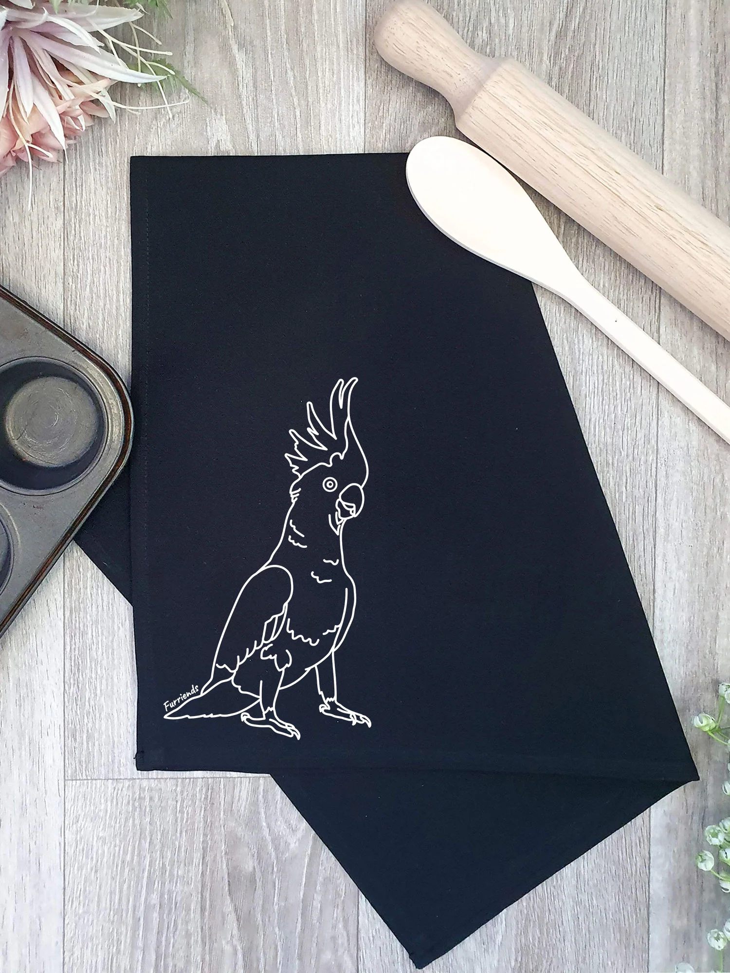 Sulphur-Crested Cockatoo Tea Towel