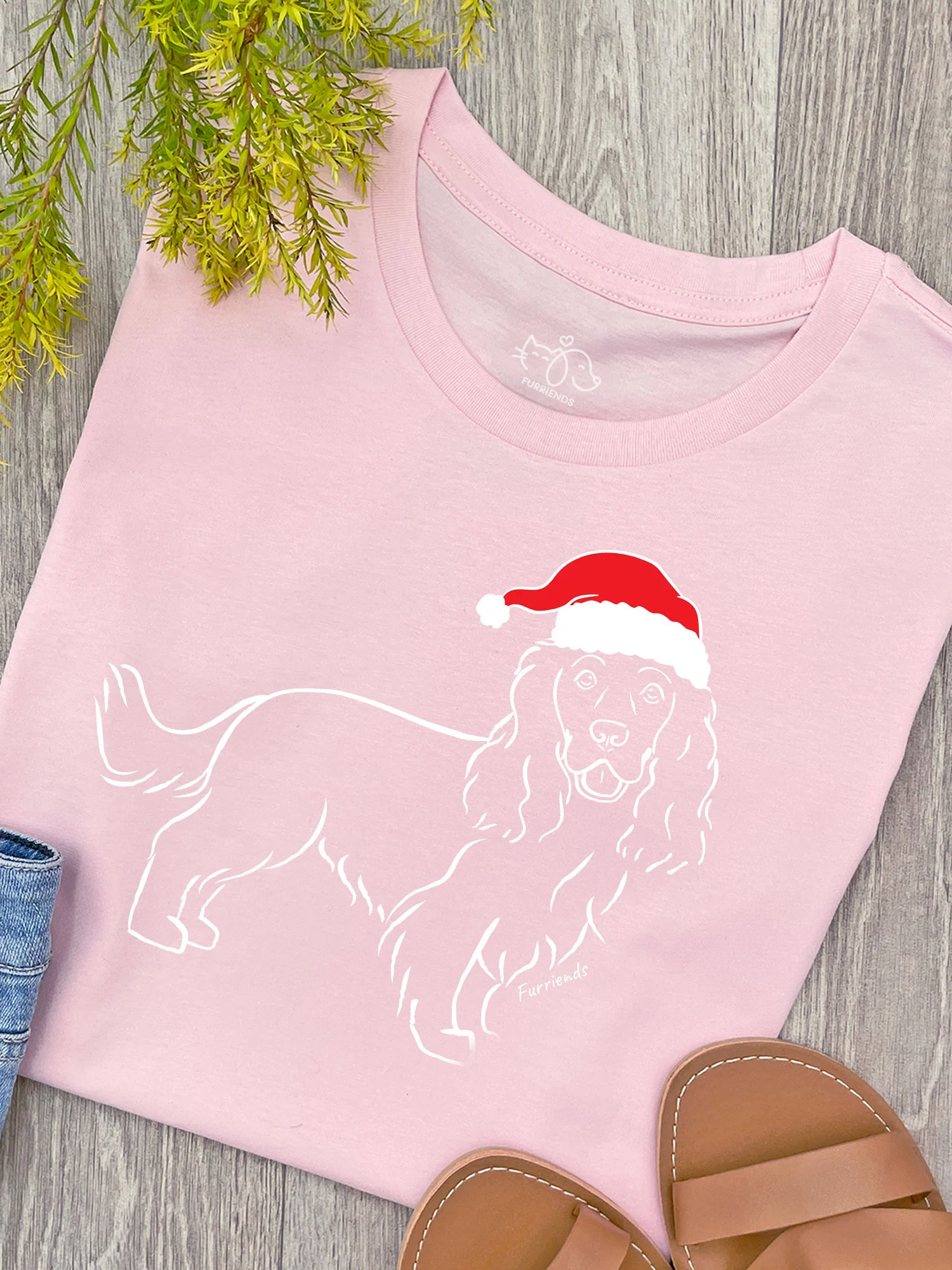 Cocker Spaniel Christmas Edition Ava Women's Regular Fit Tee - Image 3