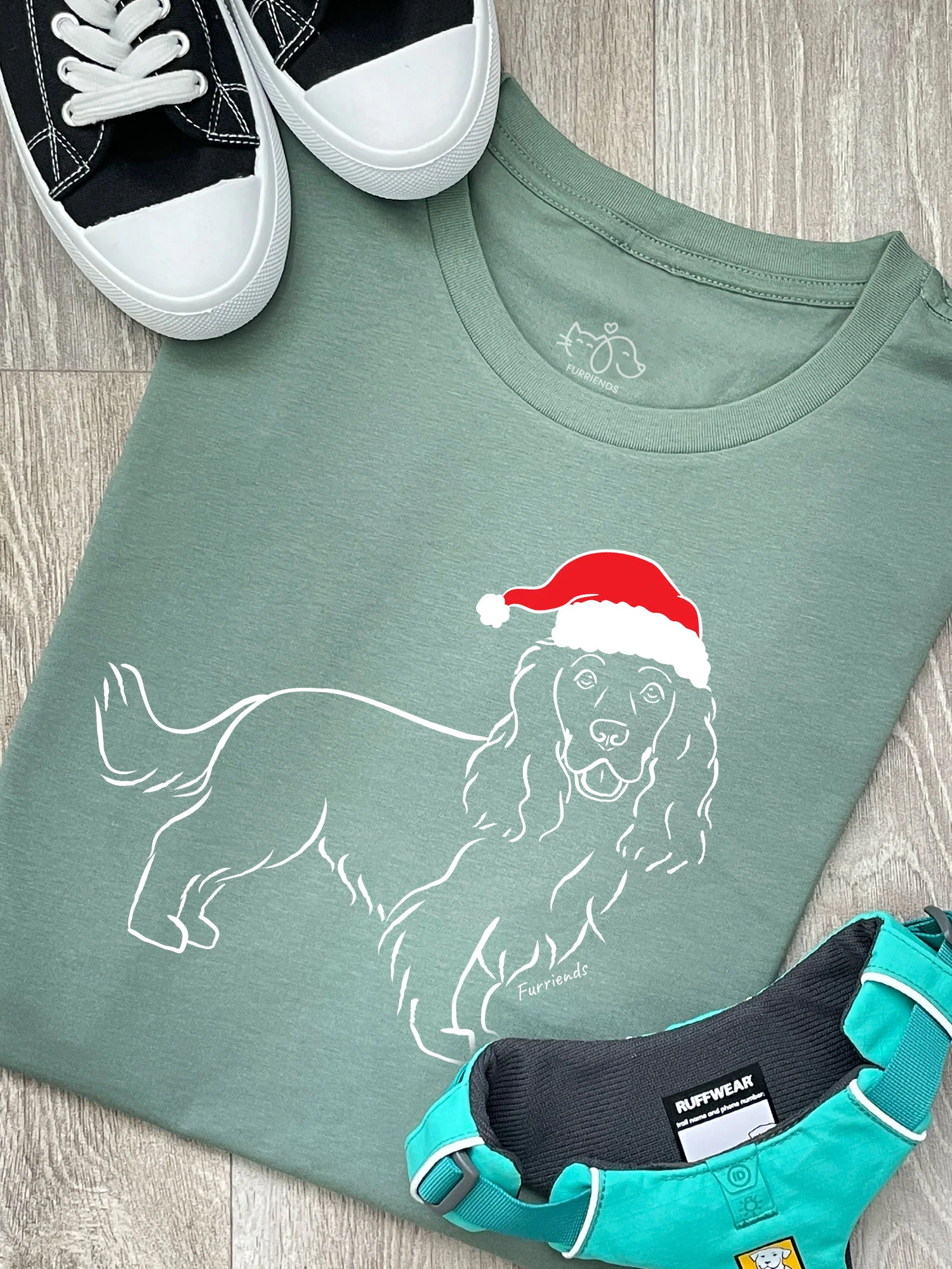 Cocker Spaniel Christmas Edition Ava Women's Regular Fit Tee - Image 5