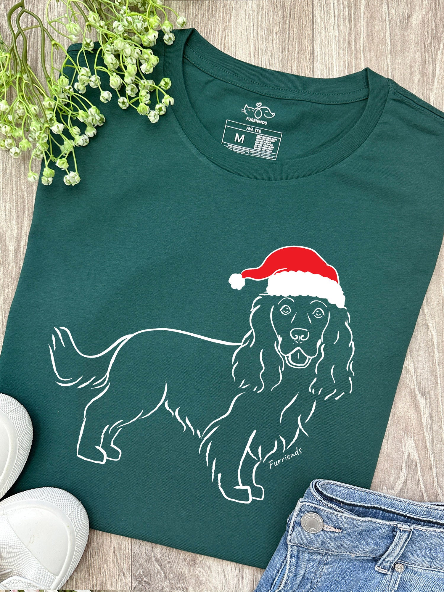 Cocker Spaniel Christmas Edition Ava Women's Regular Fit Tee - Image 8