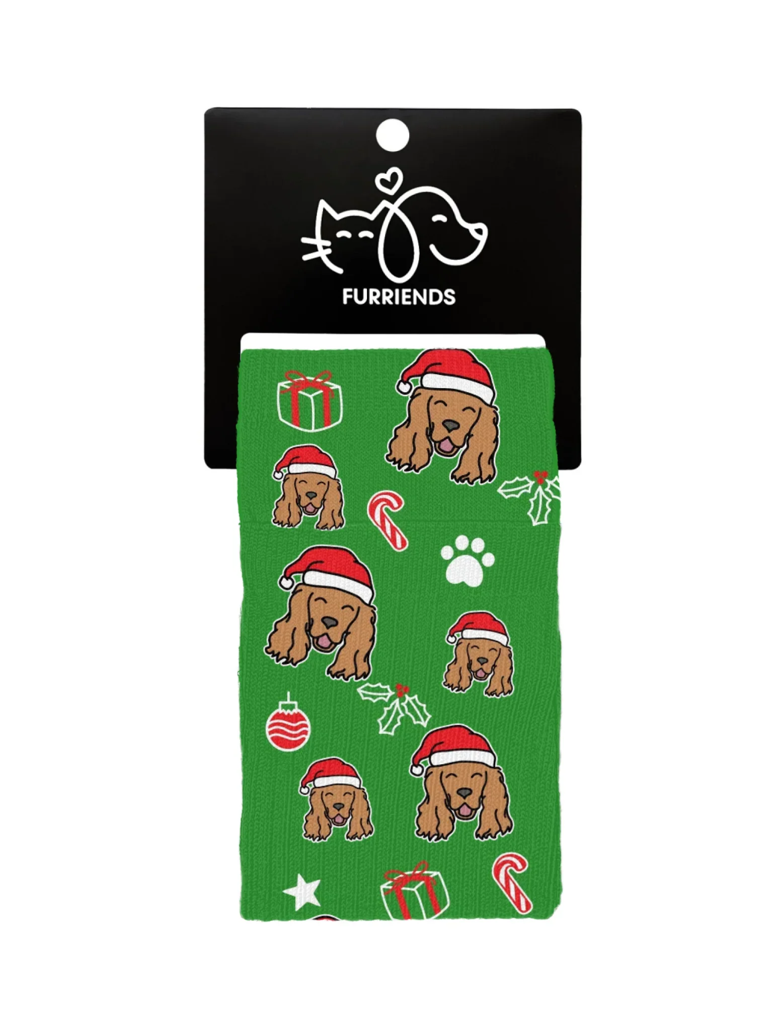 Cocker Spaniel ColourPop Christmas Edition Customisable Socks - Image 2