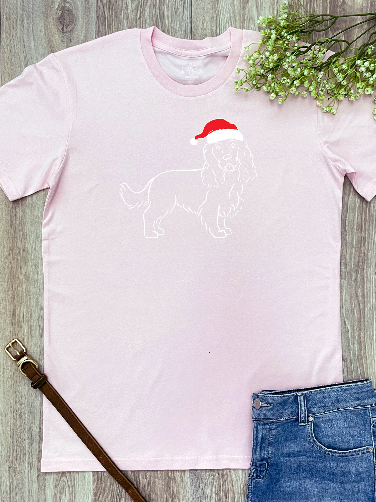 Cocker Spaniel Christmas Edition Essential Unisex Tee - Image 5