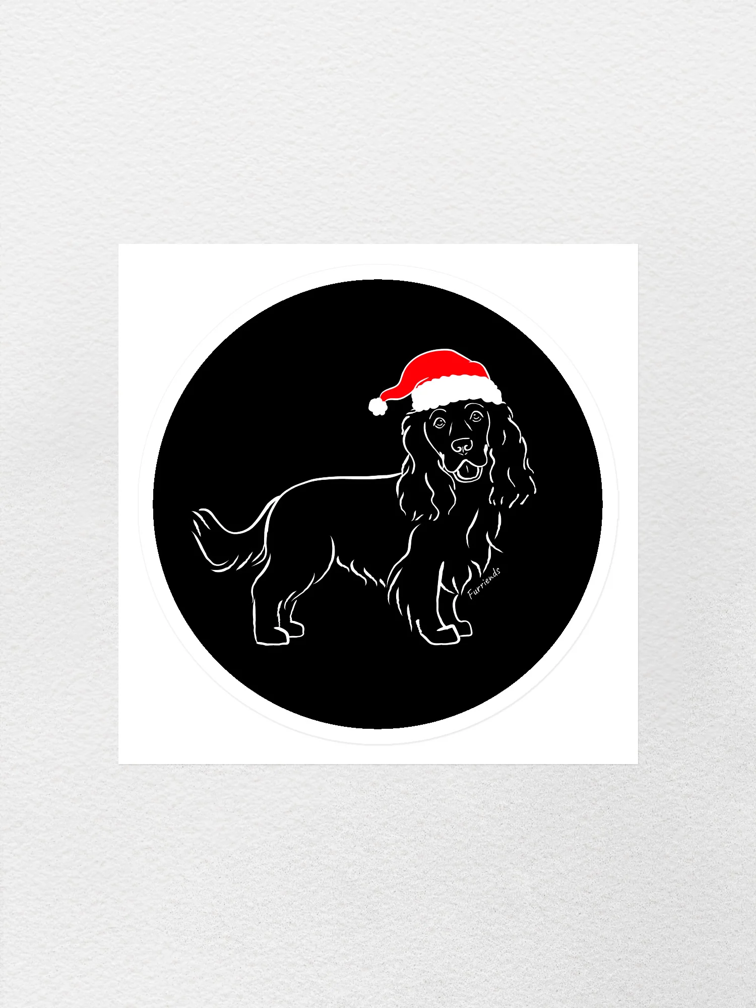 Cocker Spaniel Christmas Edition Sticker - Image 4