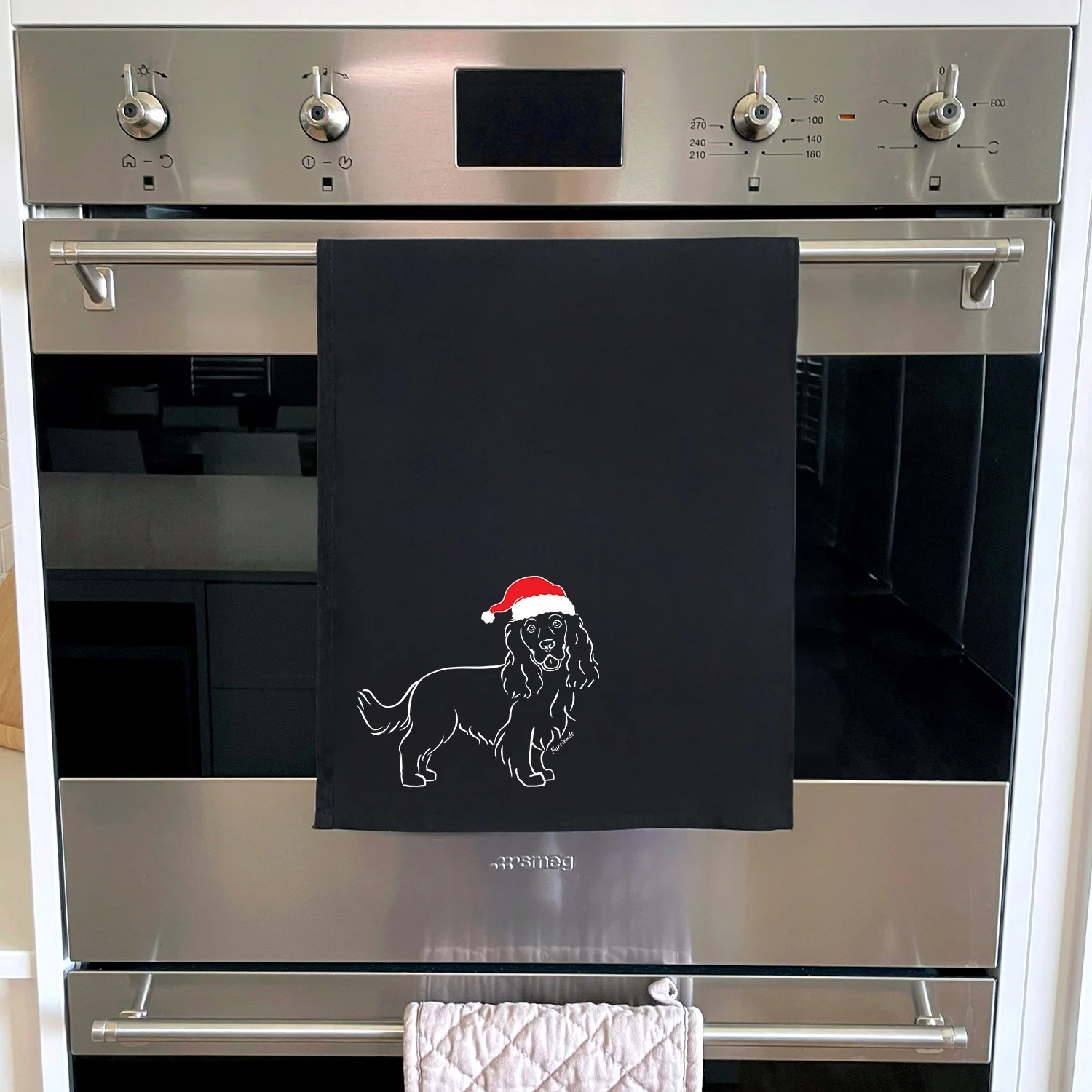 Cocker Spaniel Christmas Edition Tea Towel - Image 3