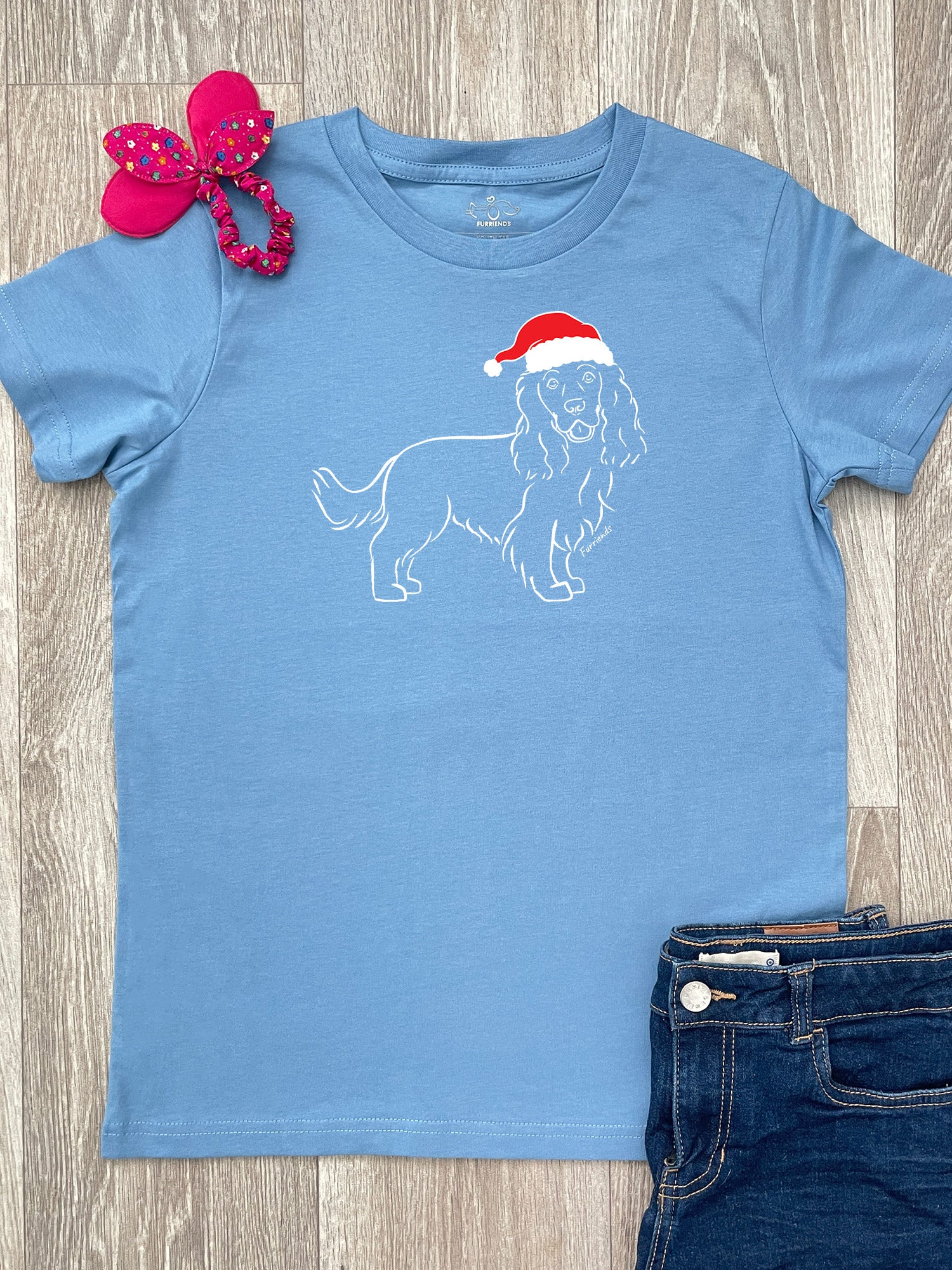 Cocker Spaniel Christmas Edition Youth Tee - Image 4