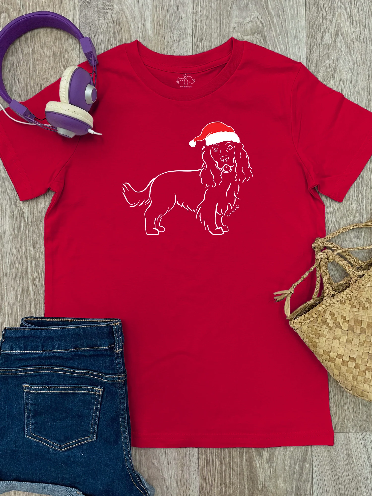 Cocker Spaniel Christmas Edition Youth Tee - Image 5