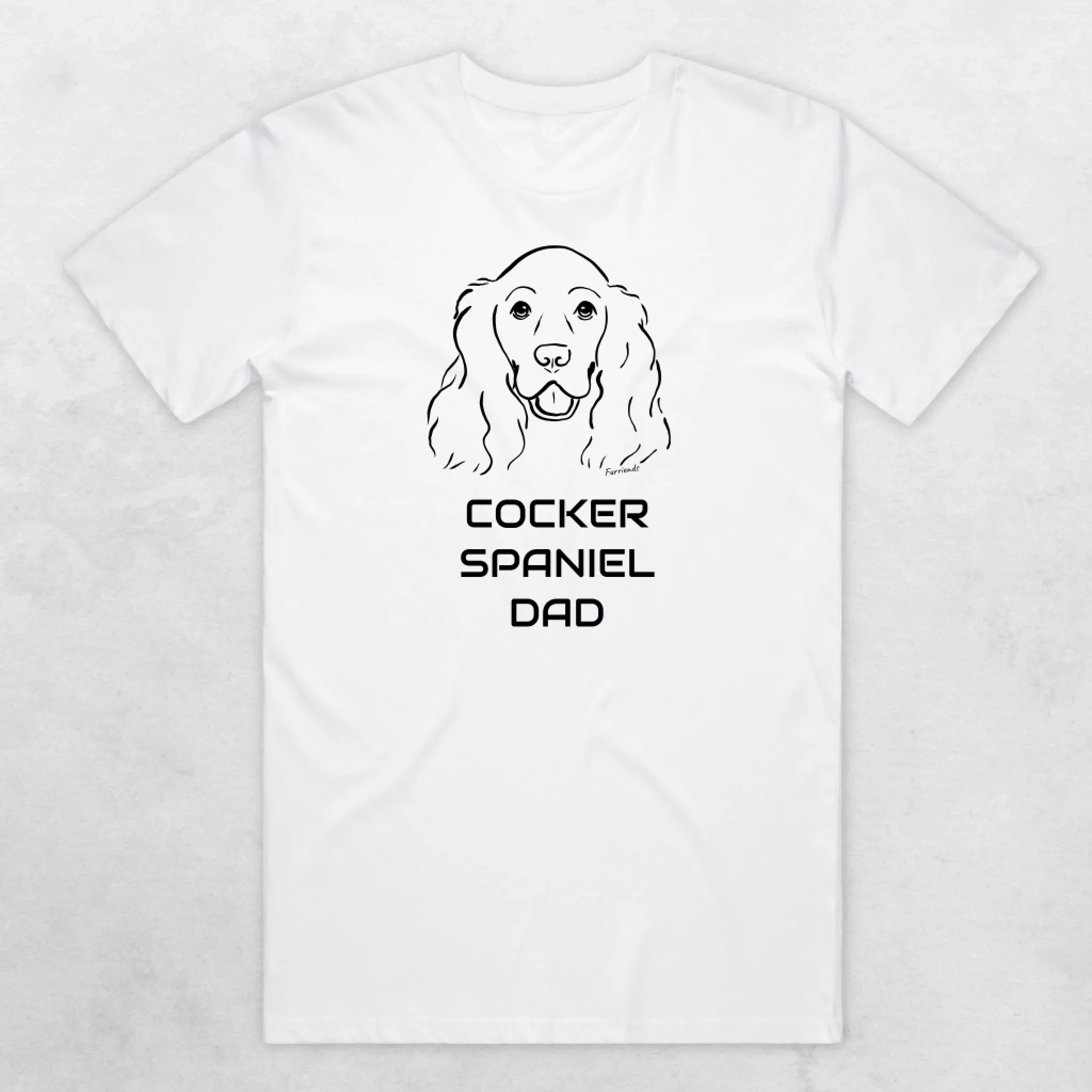 Cocker Spaniel Dad Regular Fit-T-Shirt - Image 8