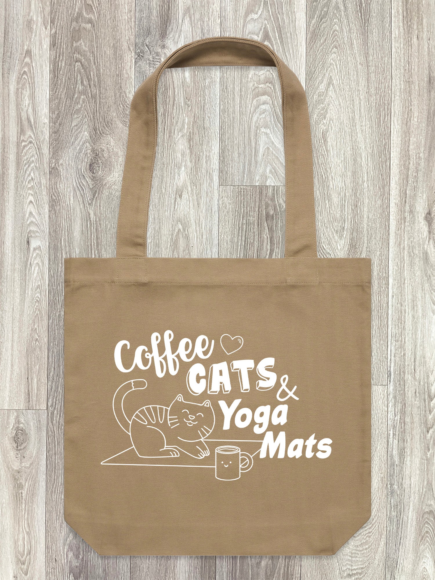 Coffee, Cats & Yoga Mats Edith Tote Bag - Image 5