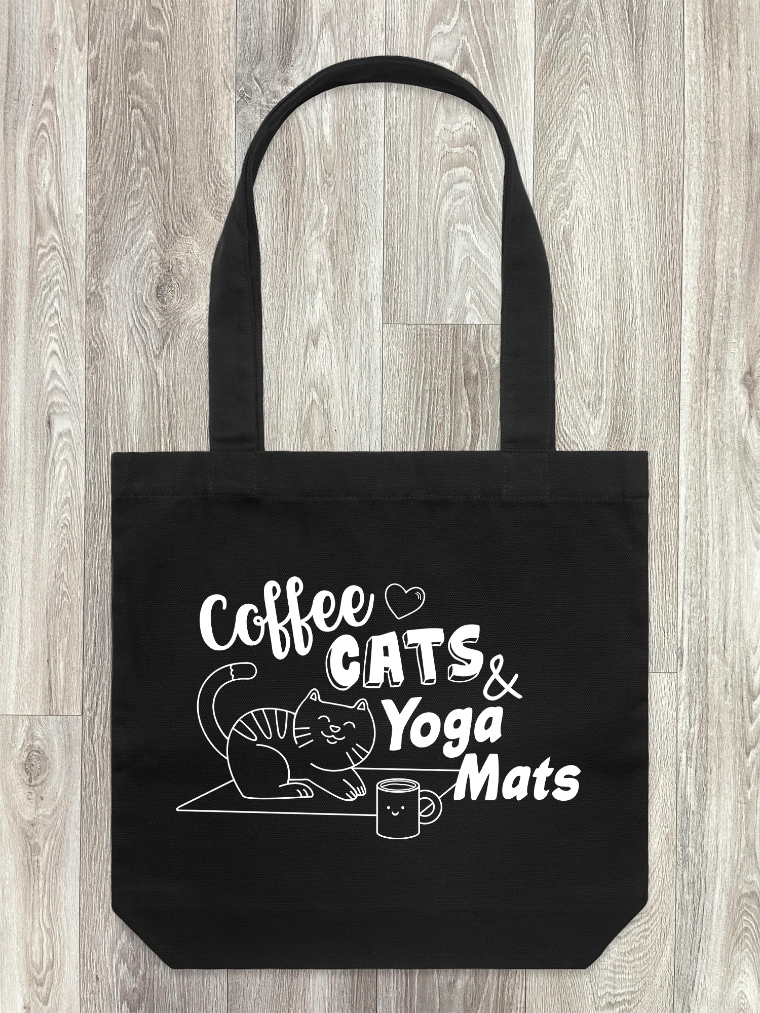 Coffee, Cats & Yoga Mats Edith Tote Bag - Image 6