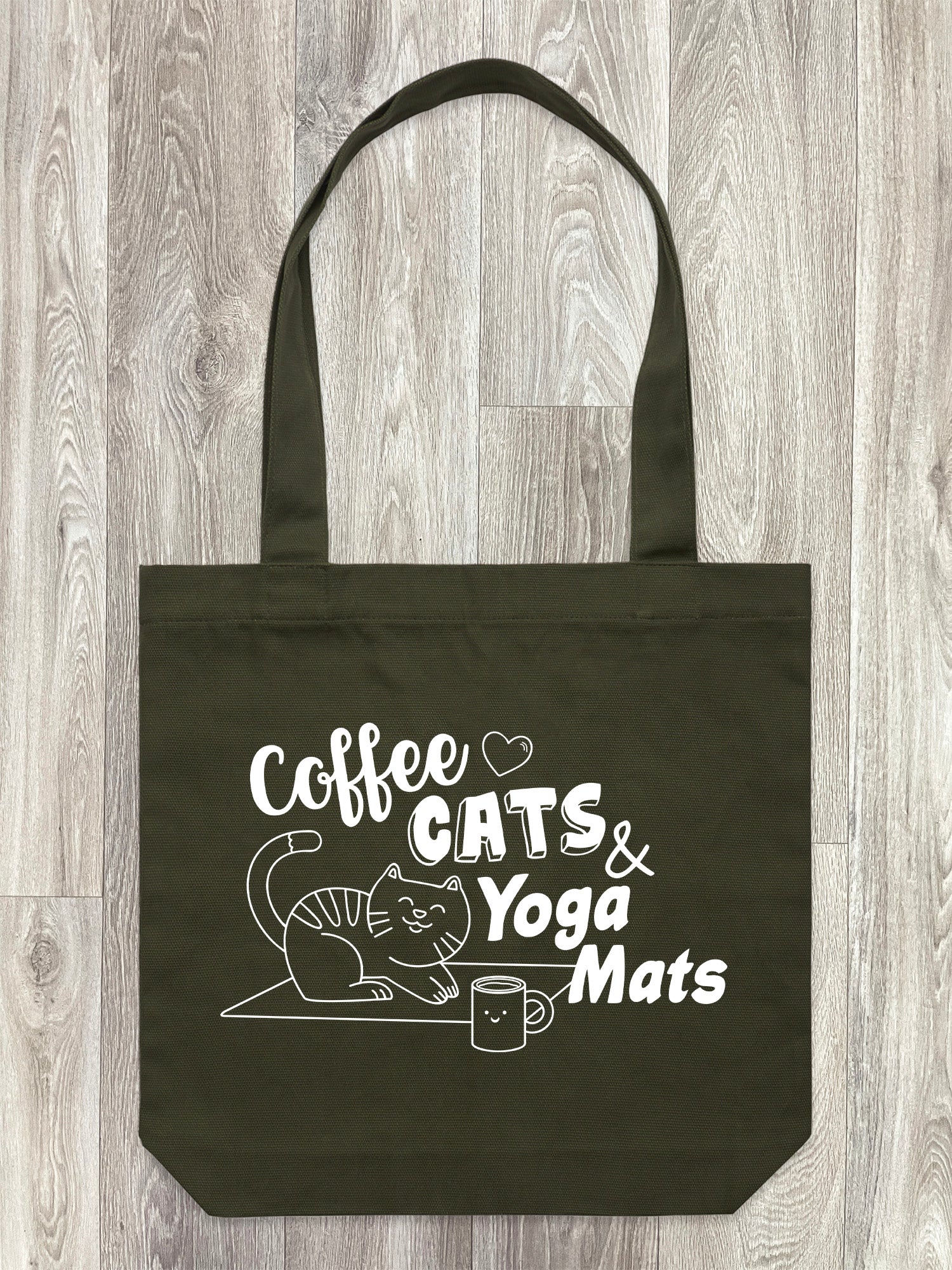 Coffee, Cats & Yoga Mats Edith Tote Bag - Image 8