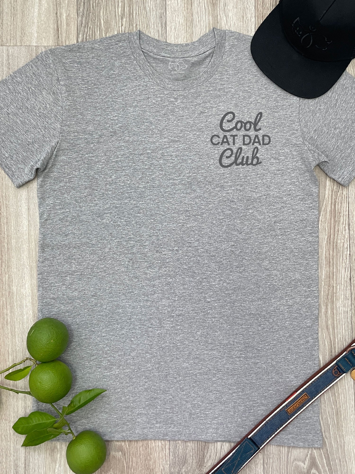 Cool Cat Dad Club Signature Script Essential Tee - Image 2
