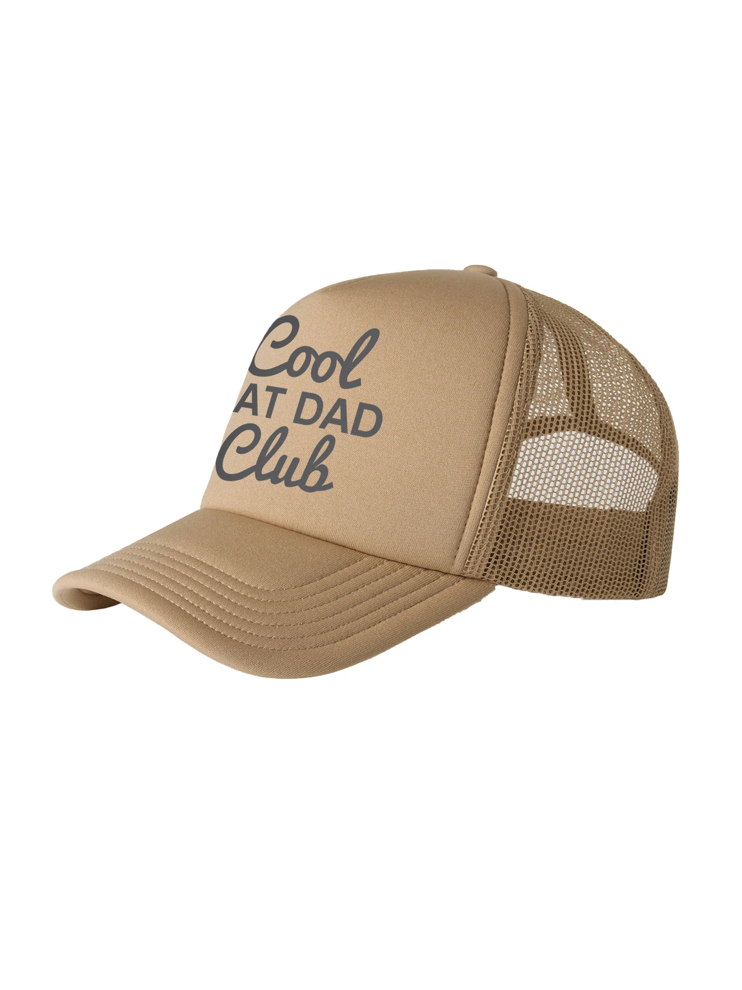 Cool Cat Dad Club Signature Script Foam Trucker Cap - Image 7