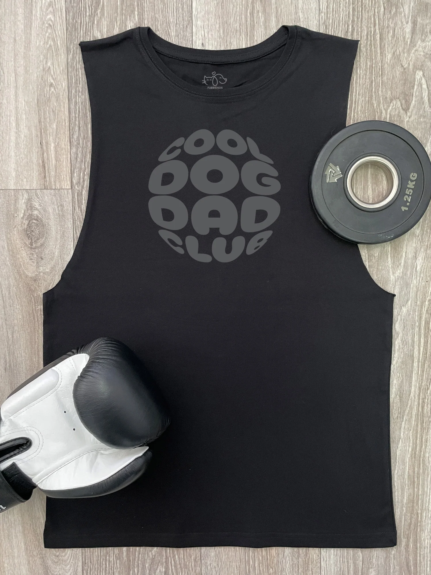 Cool Dog Dad Club Orb Axel Drop Armhole Muscle Tank
