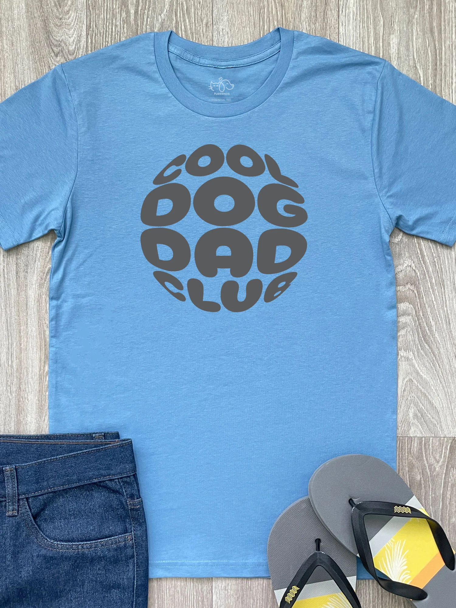 Cool Dog Dad Club Orb Essential Unisex Tee - Image 6