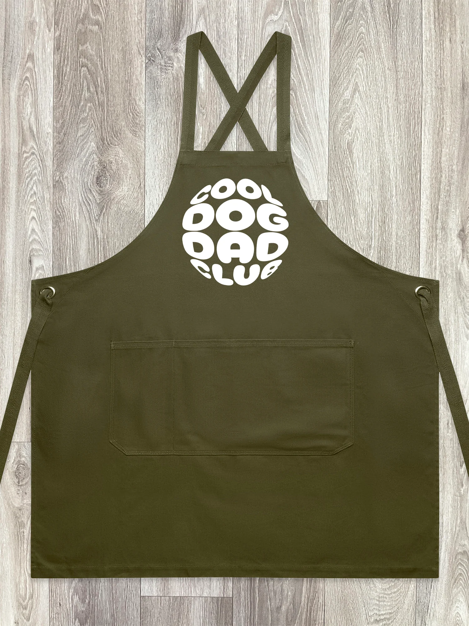 Cool Dog Dad Club Orb Jarrah Crossback Apron - Image 5