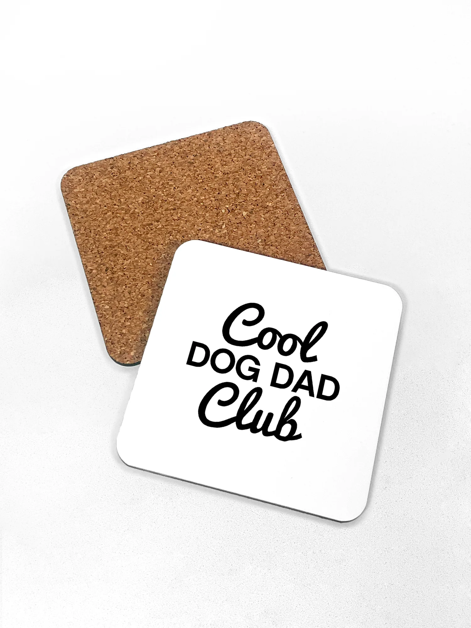 Cool Dog Dad Club Signature Script Coaster - Image 4