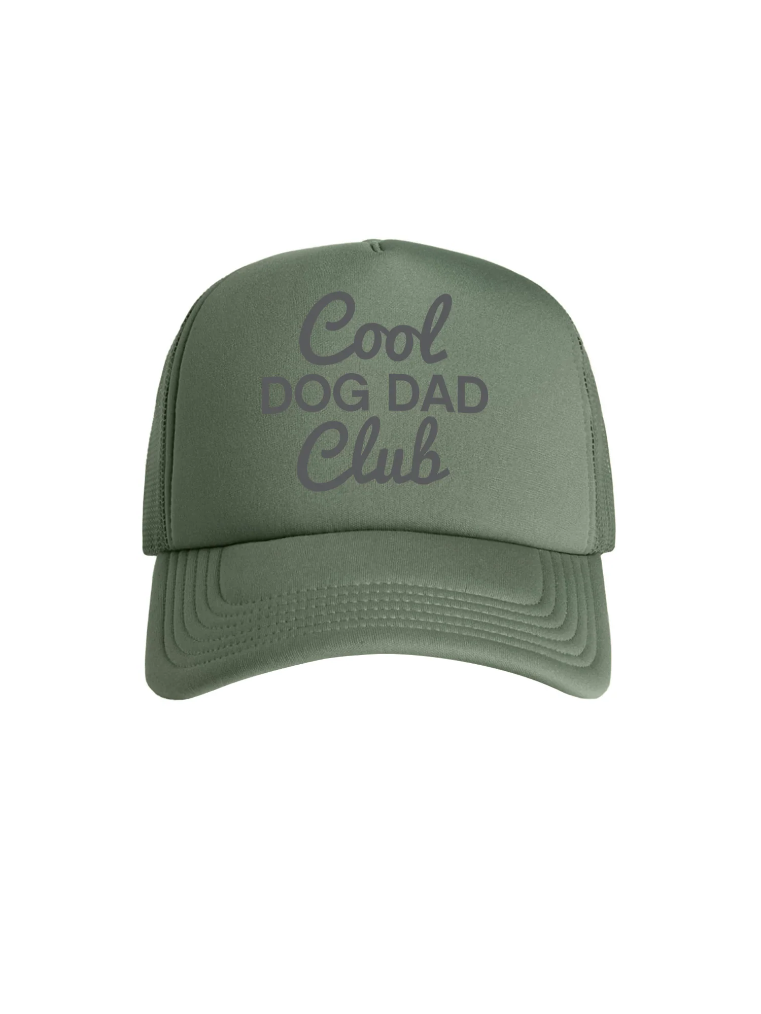 Cool Dog Dad Club Signature Script Foam Trucker Cap - Image 5